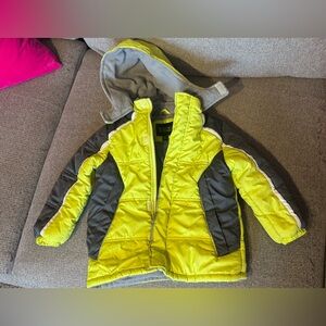 Xersion Lime and Gray Kids Puffer Jacket